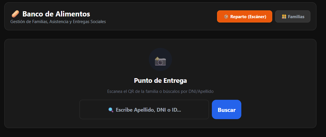 Gestión de Banco de Alimentos (A1F)